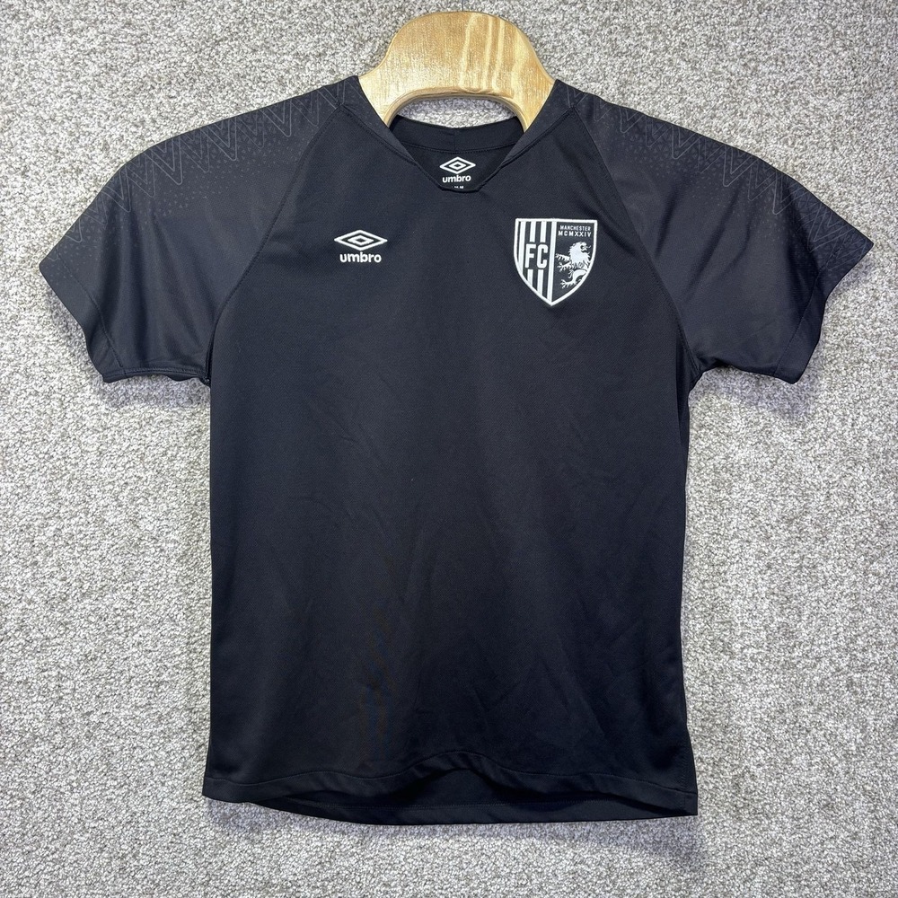 Manchester MCMXXIV Jersey Mens Medium Black Soccer Football Umbro Training